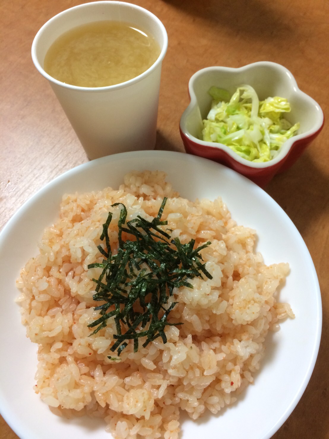 あっという間にたらこご飯