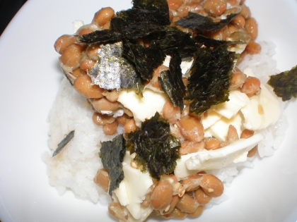 納豆の食べ方-海苔ごまチーズ♪