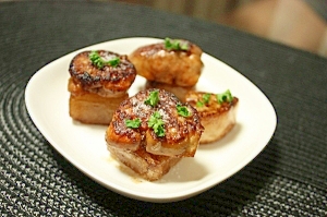 お酒のお供に!あん肝と大根のバルサミコ風味焼き