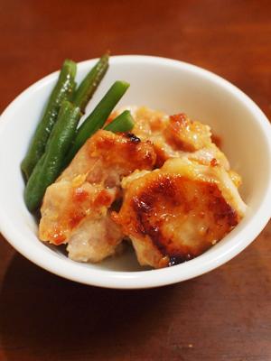 鶏もも肉の甘味噌焼き