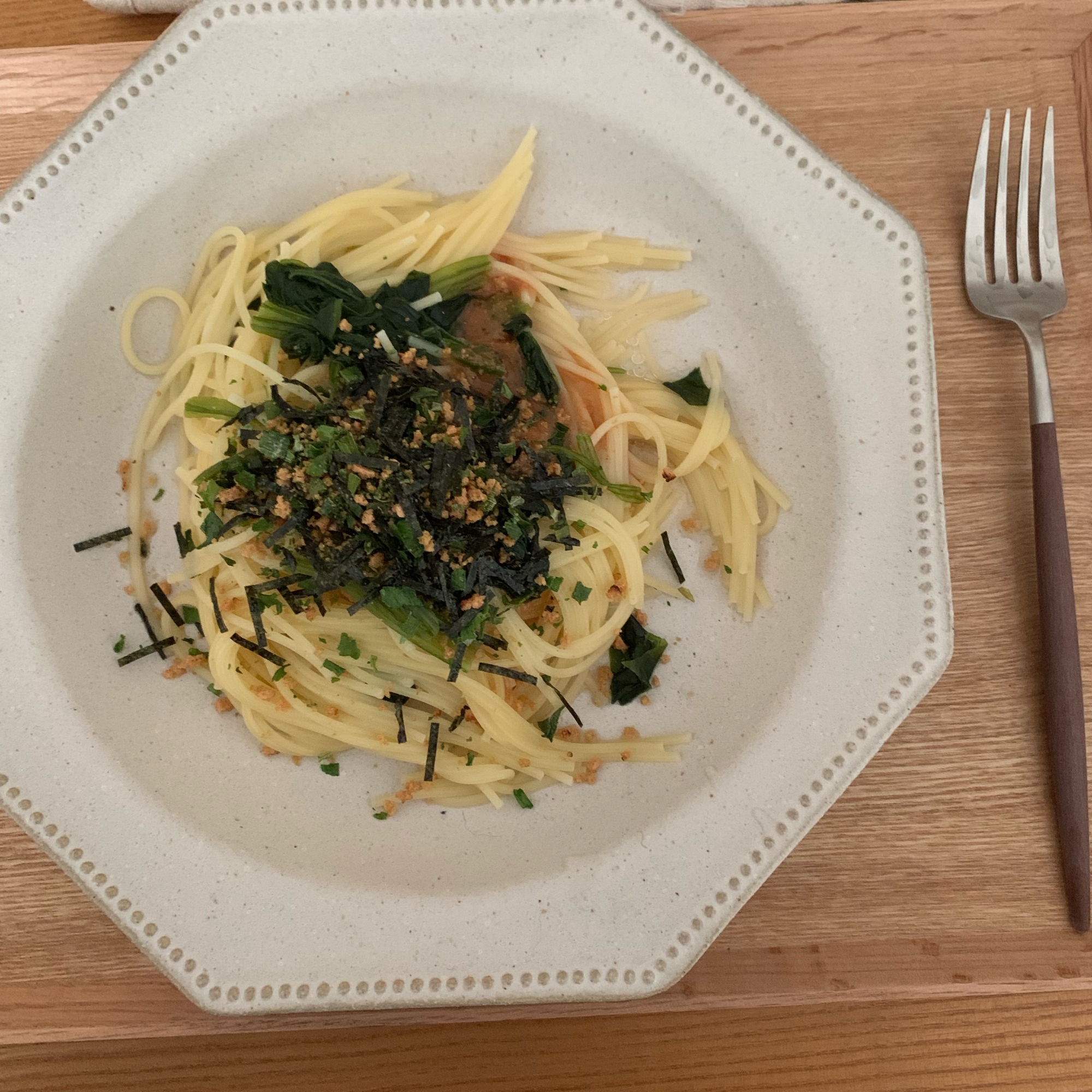 料理苦手でも作れる、ほうれん草と炙りたらこパスタ