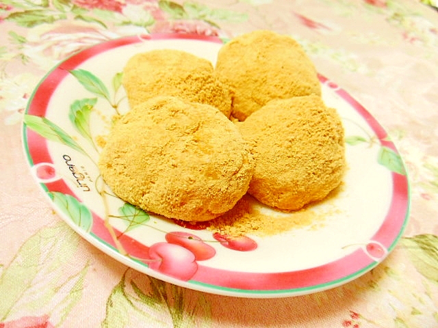 オオバコ入りおから餅de きな粉生姜のお餅 レシピ 作り方 By 小太郎1212 楽天レシピ