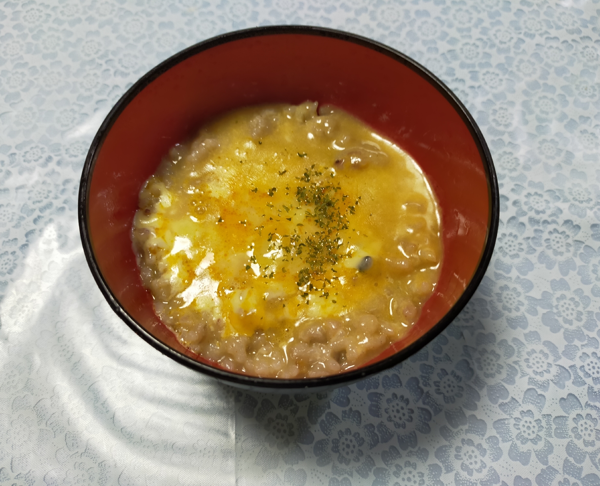 西のまるごと鍋の汁使って‪♪¨̮洋風チーズリゾット