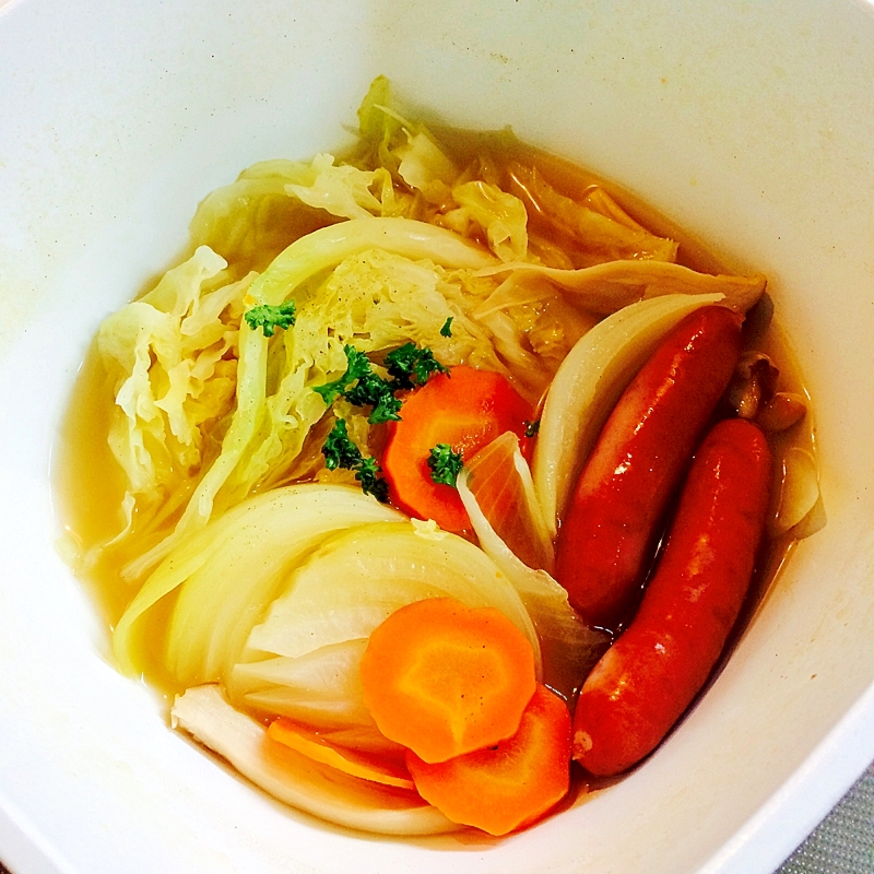 鍋一つで出来る!一人分の血糖値を下げるポトフ