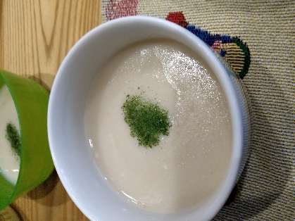 夏の汁もの(^^)簡単ナスの冷製スープ♪