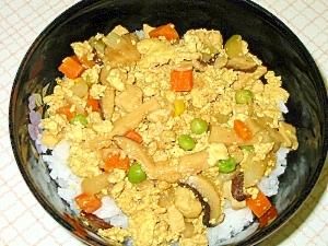 カレー豆腐丼