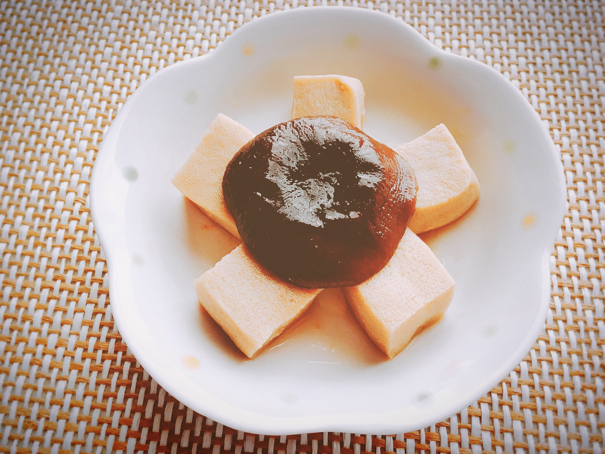 作り置き。高野豆腐と冷凍椎茸の煮物