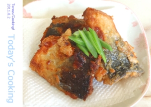 揚げ焼きするから、天ぷら鍋要らず!鯖の竜田揚げ!