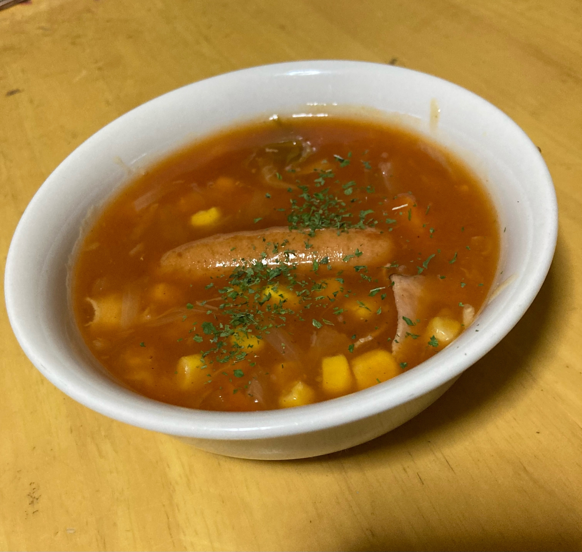 ケチャップでポトフリメイク