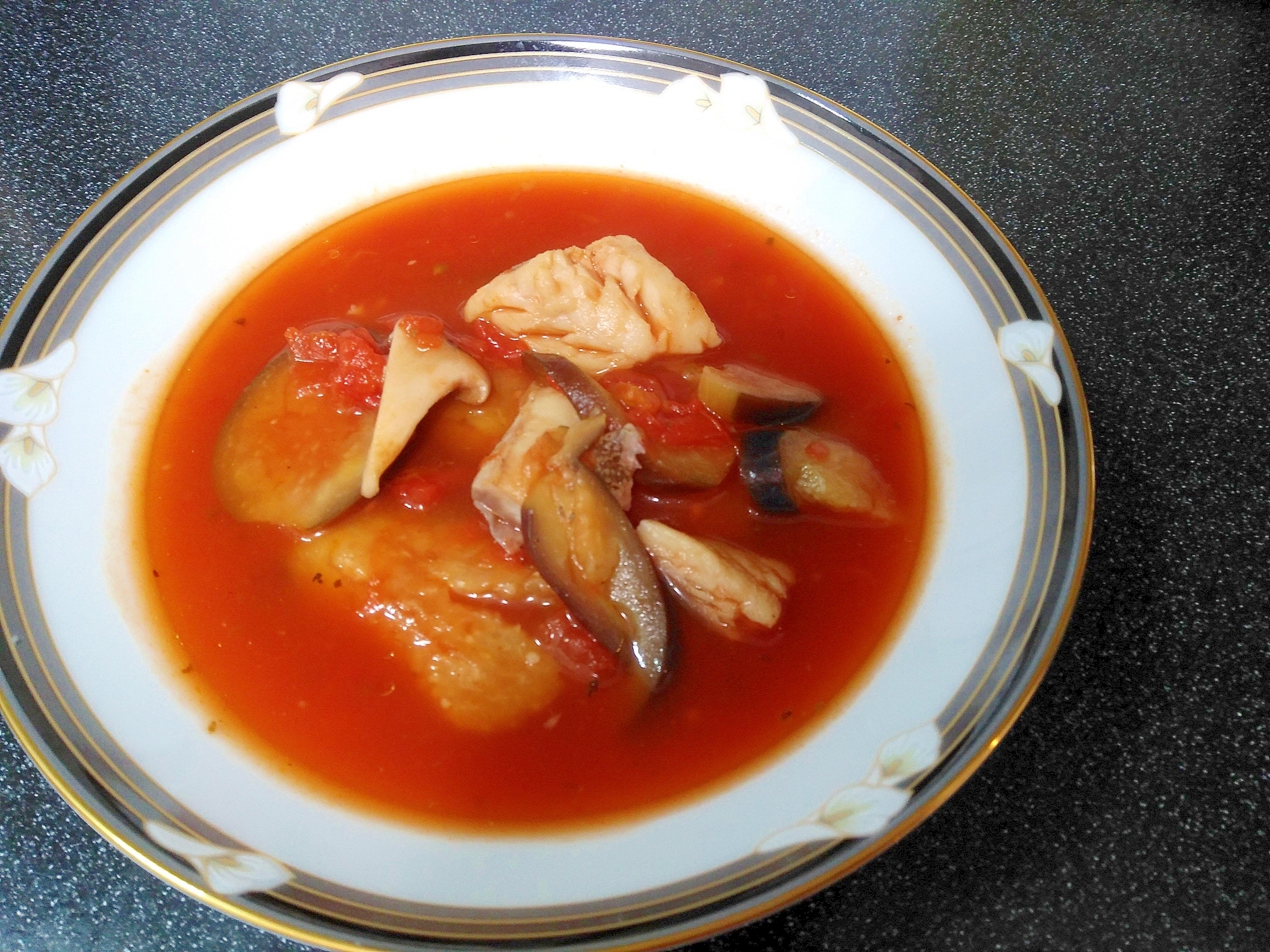 鱈とナスのプロバンス風トマトソース煮込み