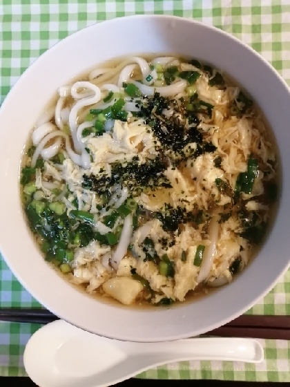 風邪のときの味方☆かき玉うどん☆