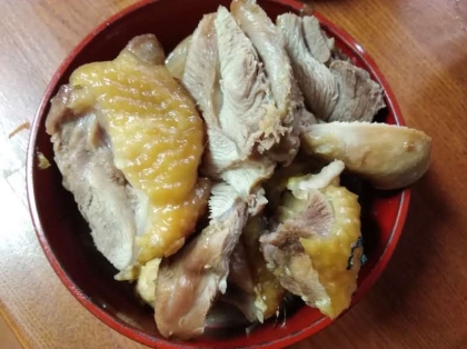 主人が高級鶏肉を仕入れてきてくれたので、本格的に作りたいと思い検索ヒット！めっちゃ柔らかく美味しく仕上がって感動です(n*´ω`*n)鶏の旨味が凝縮されました♪