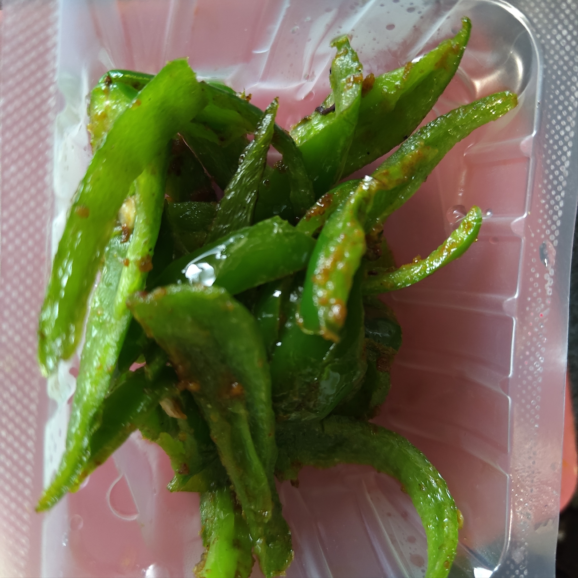 ピーマンのカレー味
