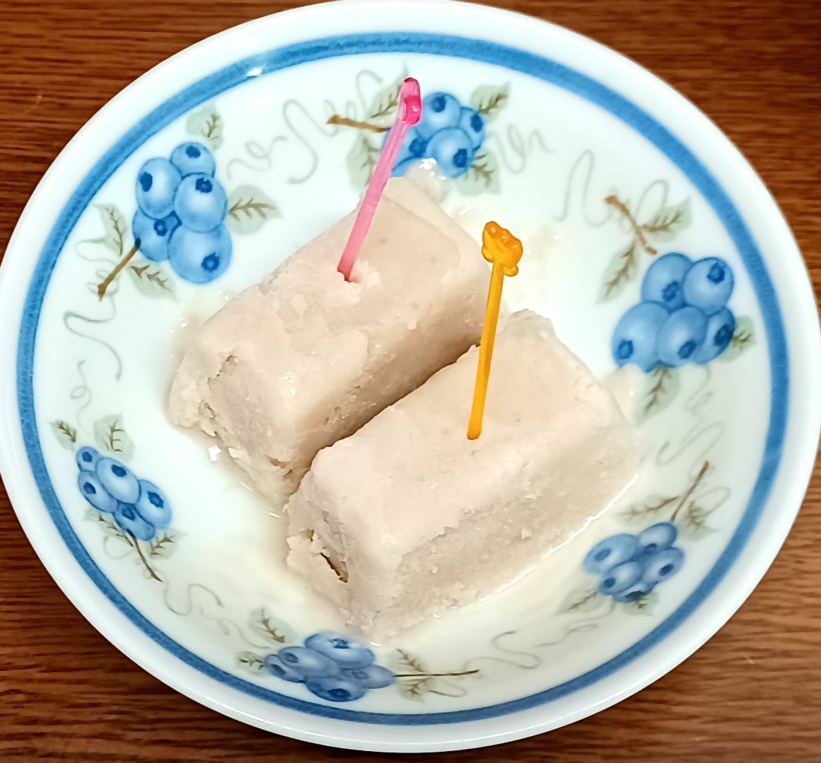 お豆腐でカロリーオフ♡きな粉バナナアイス