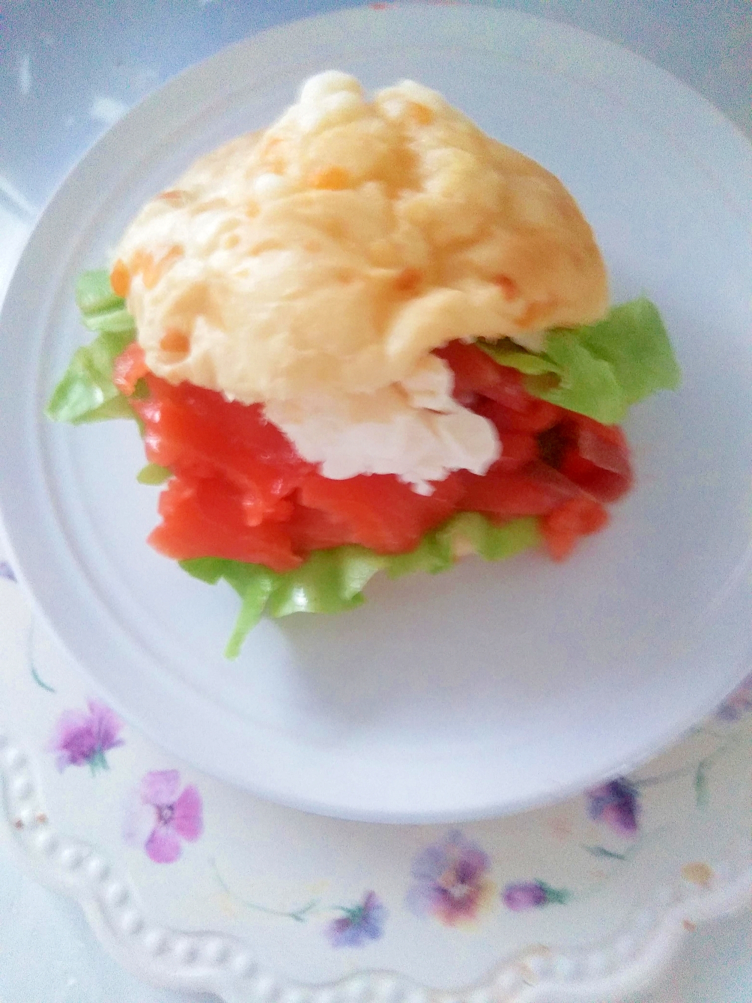 サーモンレタスのクリチサンド