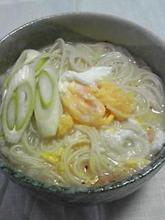 卵のにゅうめん