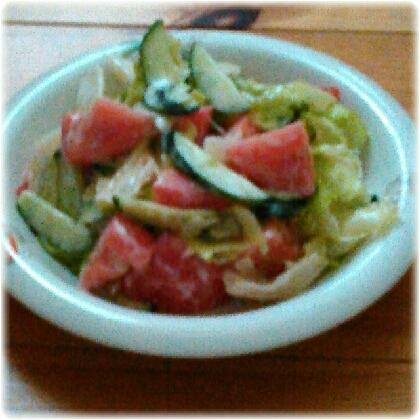 夏野菜のヨーグルトサラダ