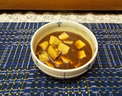 節約！タイの骨で豆腐の味噌汁