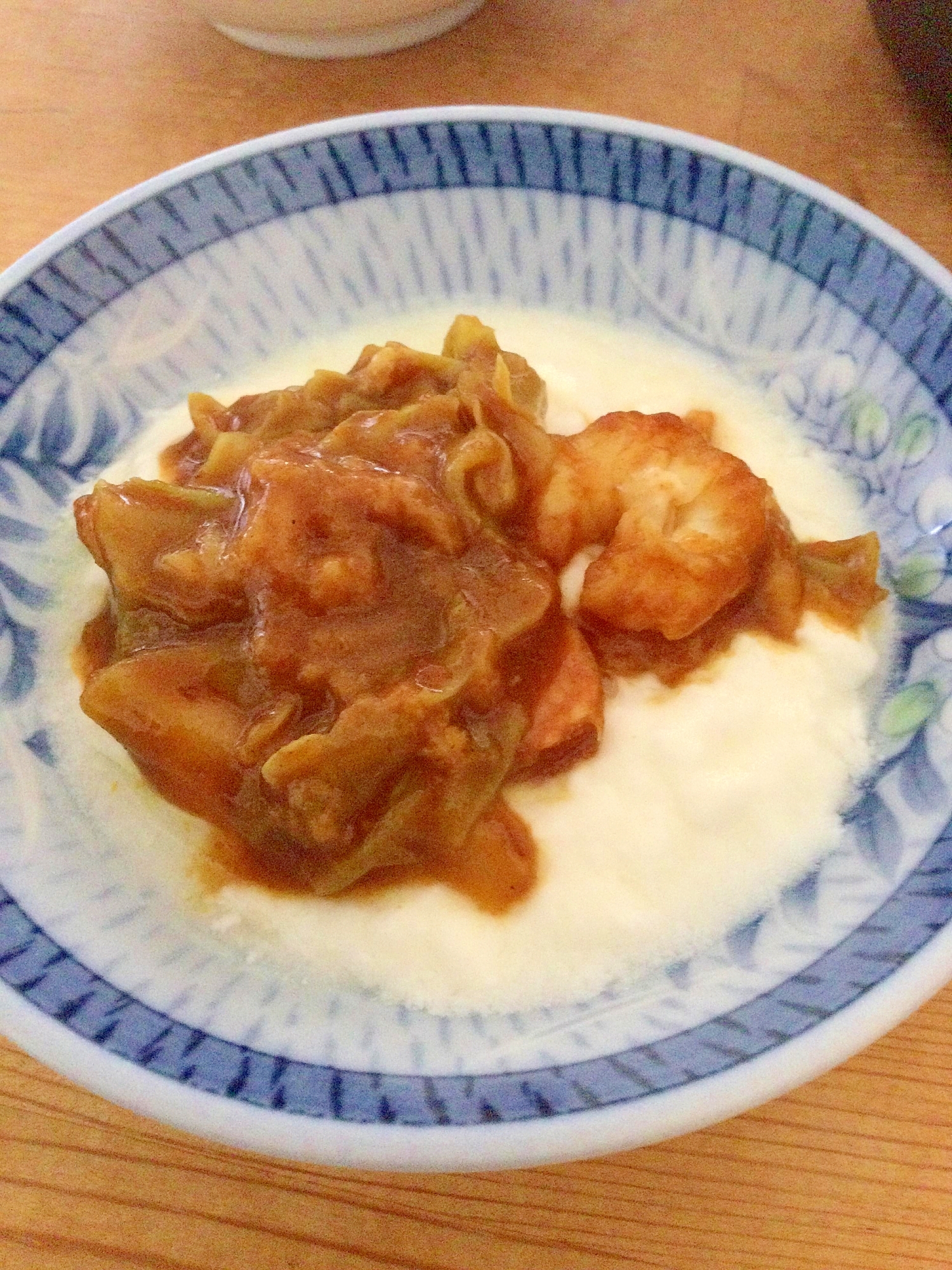 カレー乗せ☆ヨーグルト♪