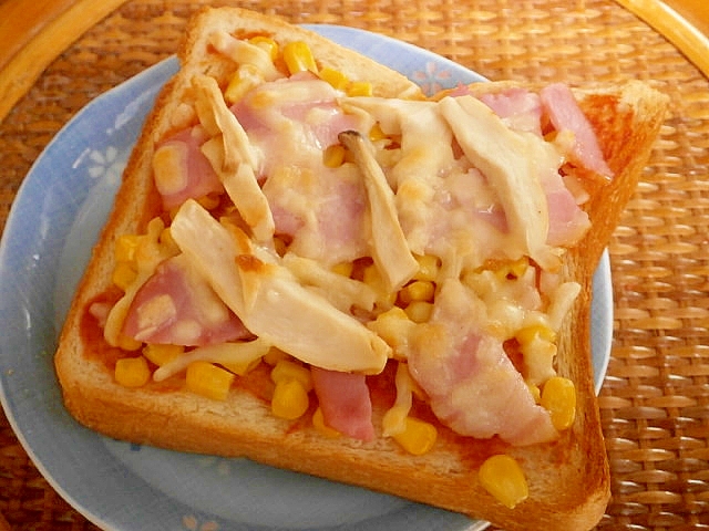 エリンギのピザトースト