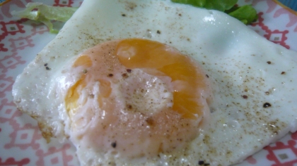 はじゃじゃさん、こちらも朝食に・・・・・美味しく頂きました。（塩コショウかけています）ごちそうさまでした(#^.^#)