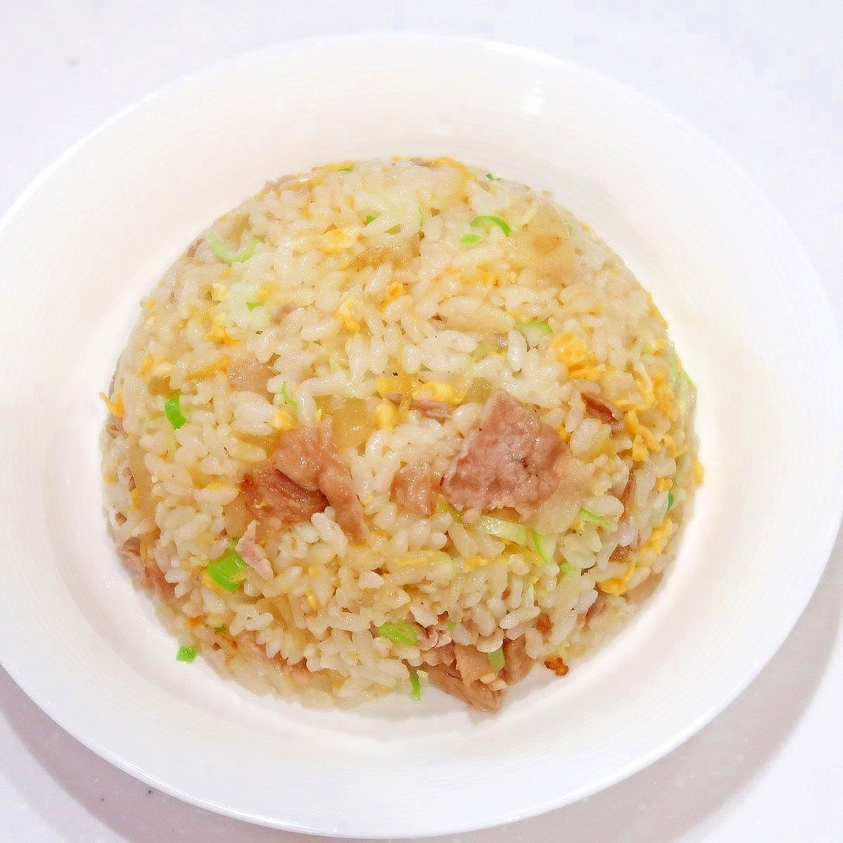 豚の生姜焼きリメイク炒飯（チャーハン）