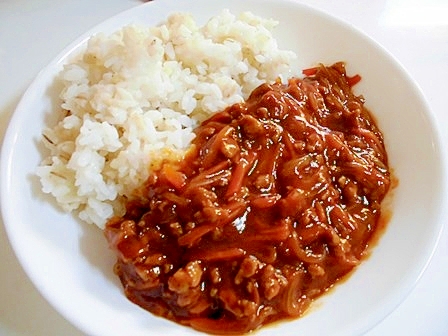 豚挽き肉で　☆　ハッシュドポーク