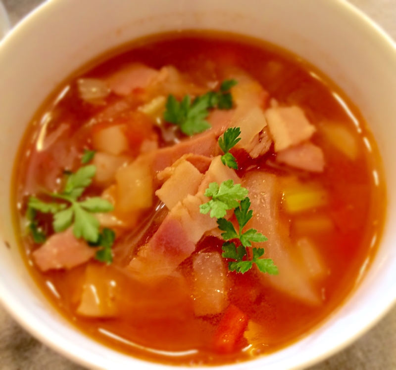 残り野菜のスープ