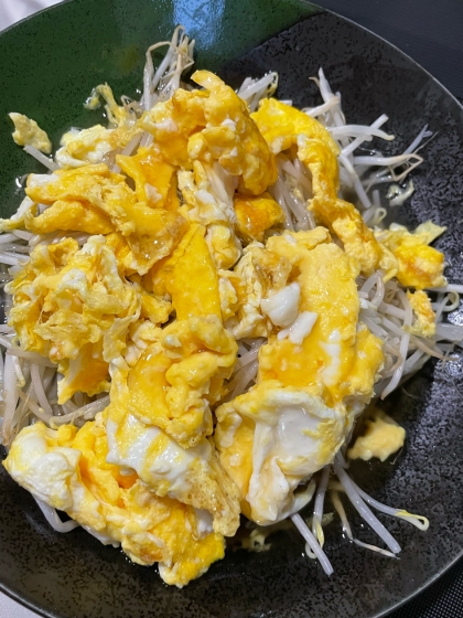 簡単！もやし&とろふわ卵の和風あんかけ