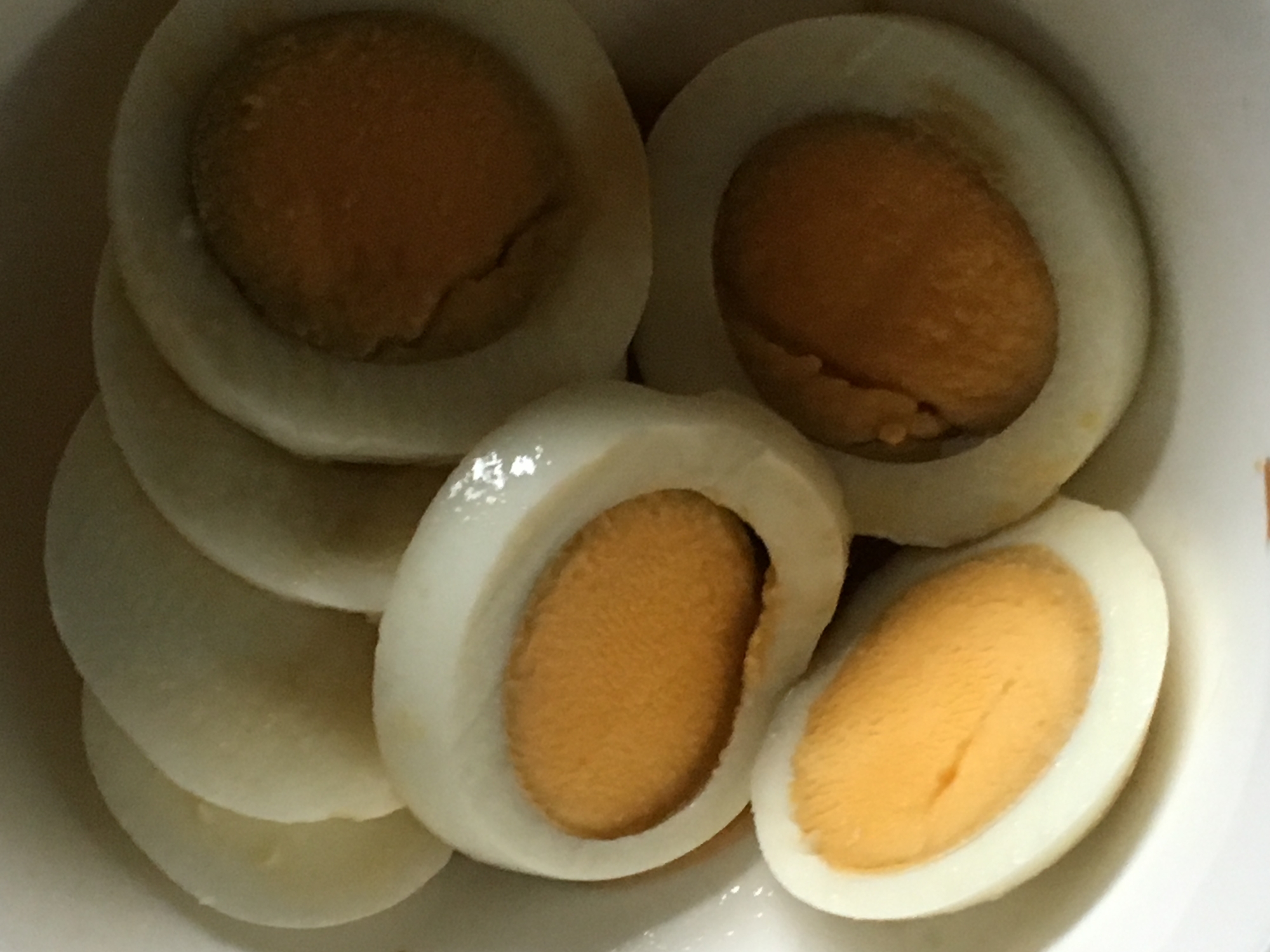 ゆで卵の酢醤油がけ（低糖質）