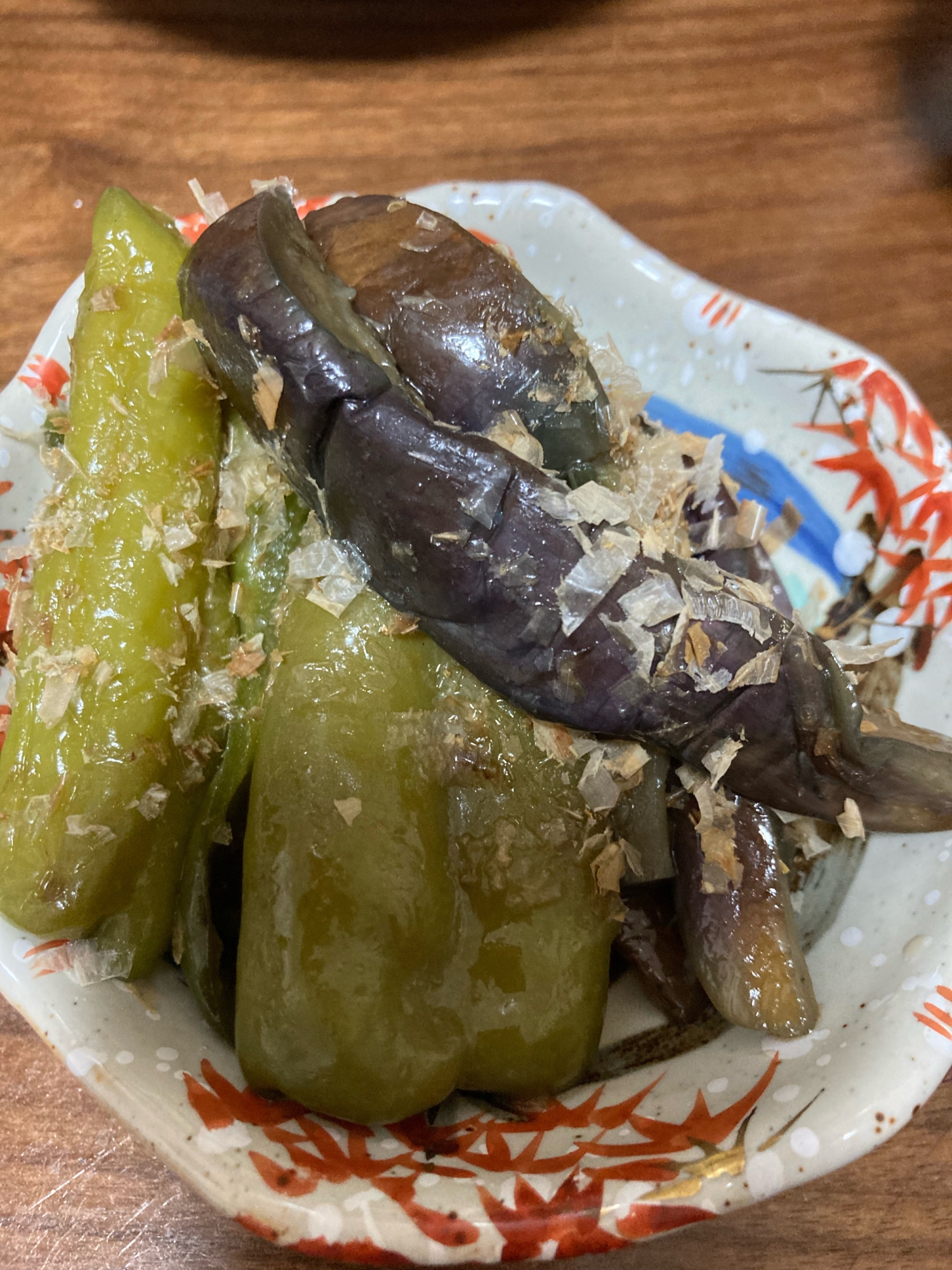 麺つゆで簡単！ナスとピーマンの焼き浸し