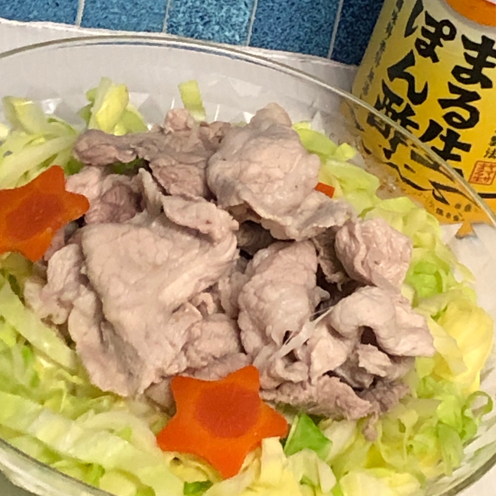 豚肉とキャベツの温サラダ