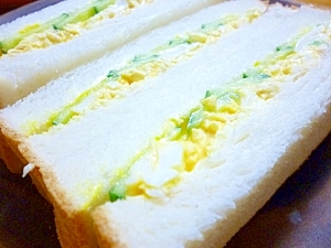 我が家の卵サンドイッチ