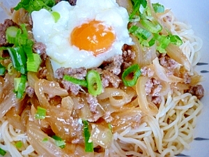 甘辛挽肉で冷やし中華 レシピ 作り方 By Megmako 楽天レシピ
