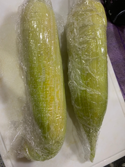 レンジでとうもろこし！食べやすい切り方も！