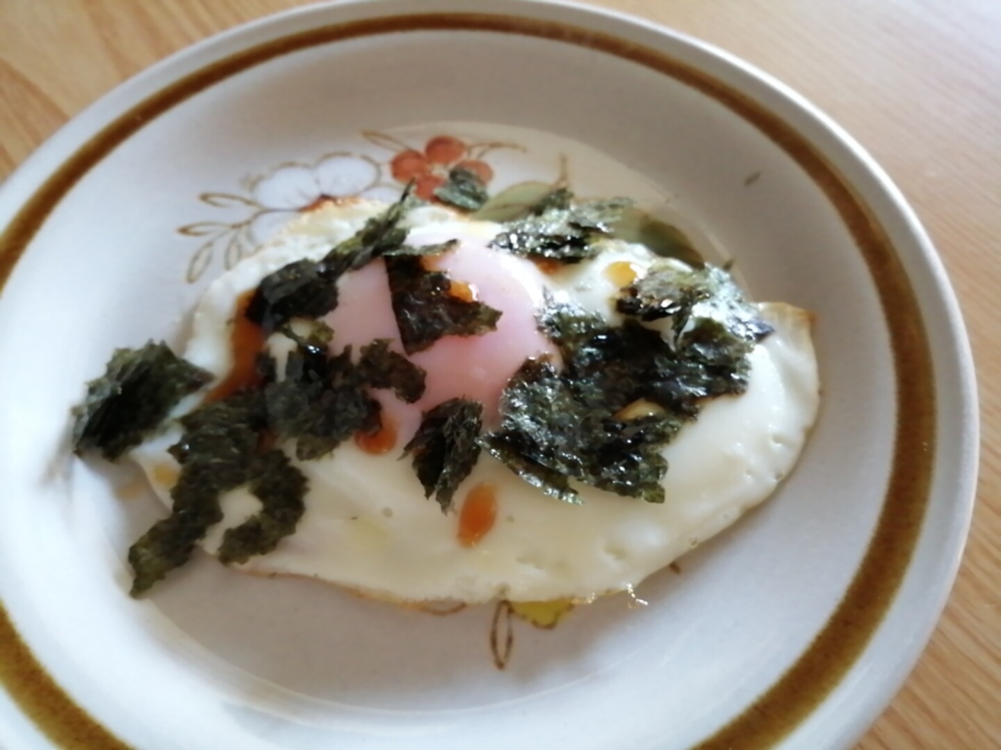 海苔と醤油の目玉焼き