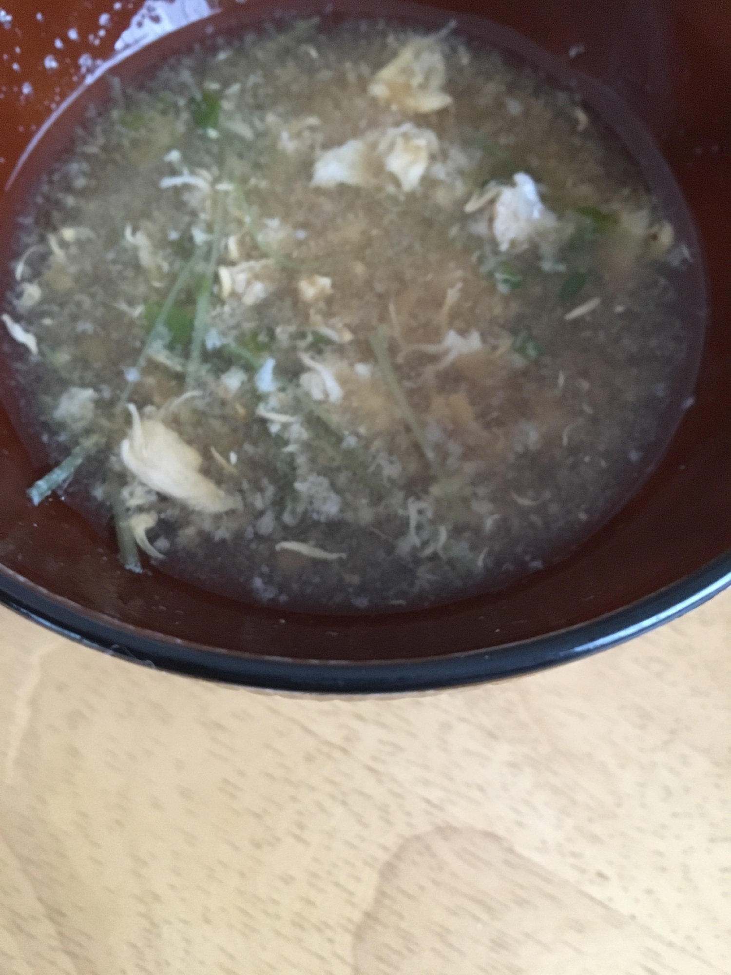 豆苗&玉子スープ(*^^*)☆