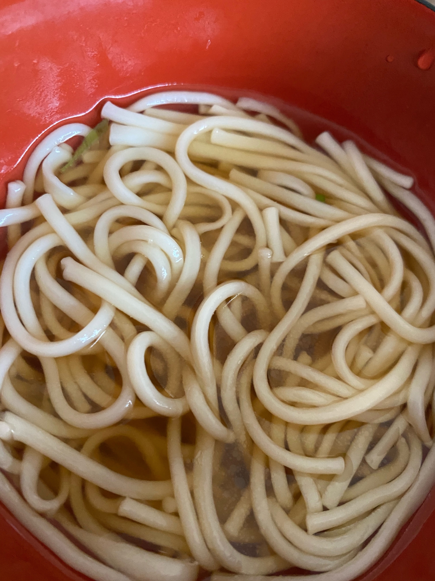 冷や麦ですうどん風