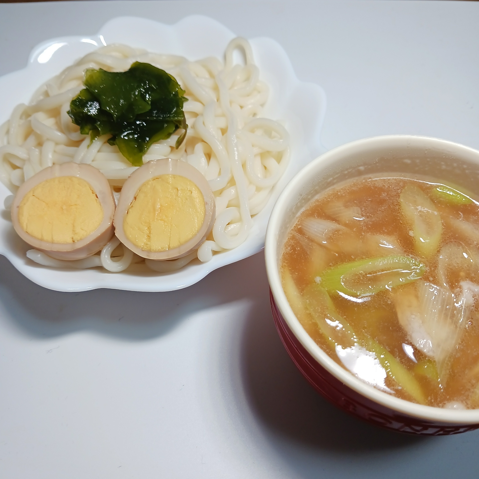 夏におすすめ♡豚肉とねぎのつけうどん♡