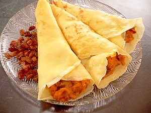 ちょっとオシャレな昼食に かぼちゃクレープ レシピ 作り方 By 熊子姫7777 楽天レシピ ちょっとオシャレな昼食に かぼちゃクレープ レシピ 作り方 By 熊子姫7777 楽天レシピ