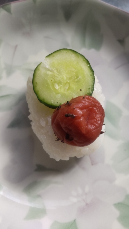 野菜寿司（きゅうり×梅干し）