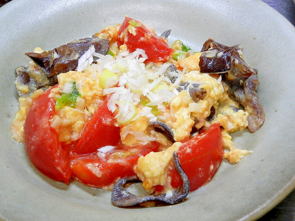 生きくらげとトマトと卵の中華炒め レシピ 作り方 By Kon9093 楽天レシピ 生きくらげとトマトと卵の中華炒め レシピ 作り方 By Kon9093 楽天レシピ