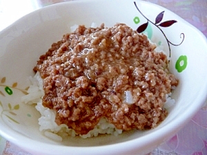 簡単★ひき肉丼