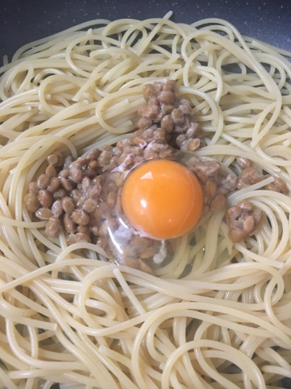 納豆パスタ