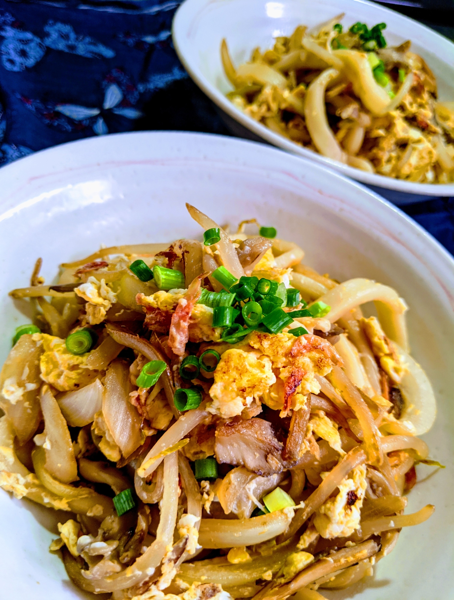 小えびで、焼きうどん