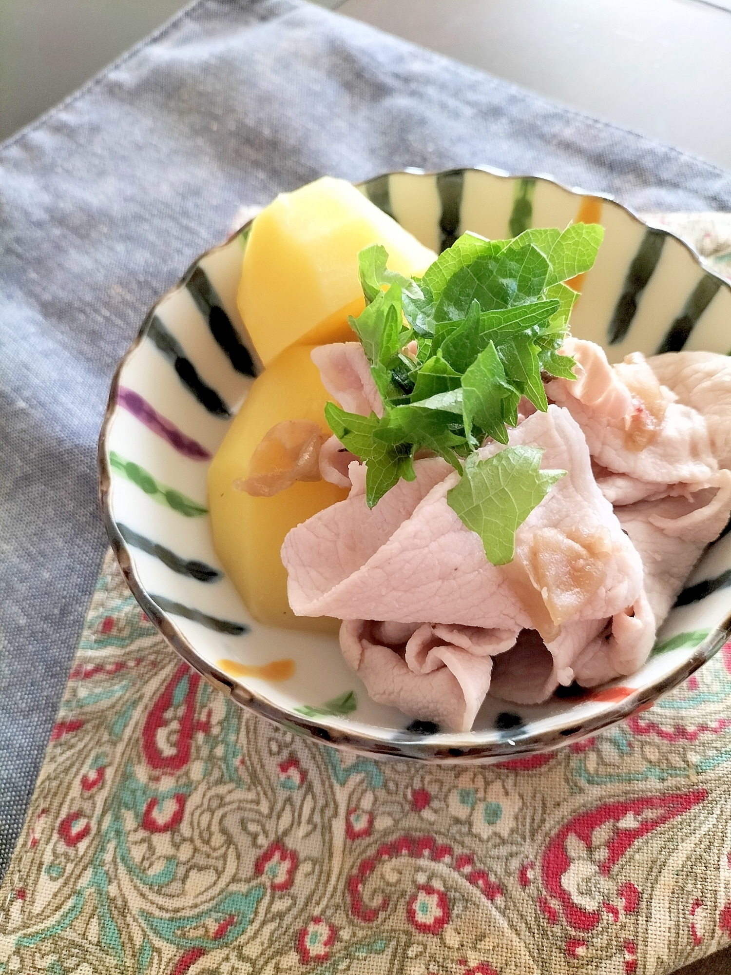 梅しそ豚じゃが♪