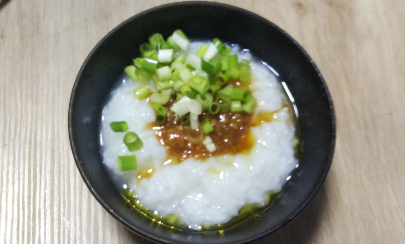 醤油麹でお粥