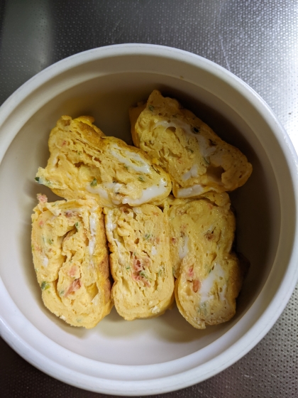 あみえびと鰹節の玉子焼き