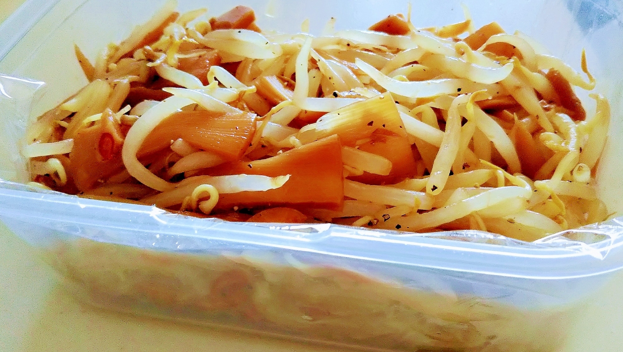 おつまみにgood♪☆メンマともやしのピリ辛和え☆ レシピ・作り方 by