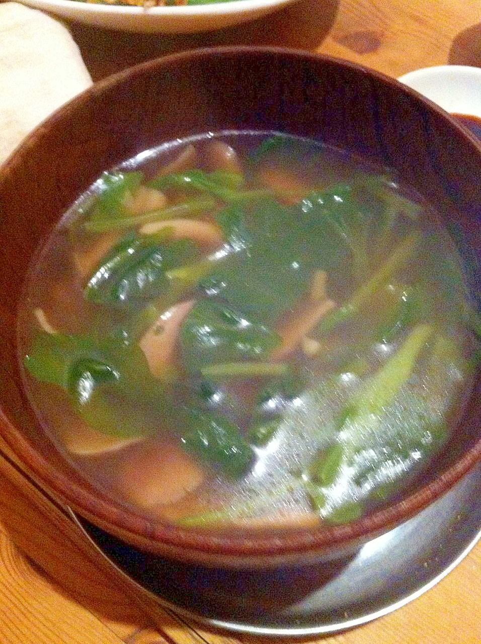 ほうれん草としめじとハムの中華スープ レシピ 作り方 By Macman3737 楽天レシピ